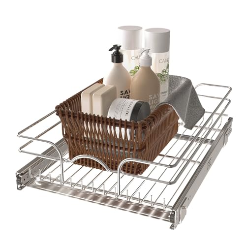 Image of Rev-A-Shelf Pullout Organizer for Cabinets, Min Opening Width of 14.5 inch