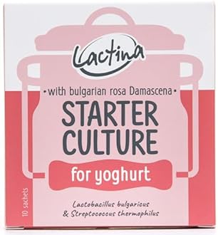 Bulgarian Yogurt Starter Culture wit Rosa Damascena Petals Natural Probiotic Yogurt Culture Starter Homemade Yoghurt Starter 10 Liters Lactobacillus bulgaricus