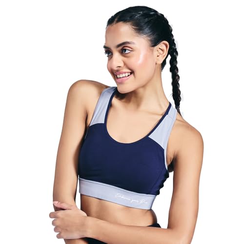 Image of NYKD (NYK904 Ultimate High Impact Non Wired & Padded Sports Bra for Women | Bounce Control with Quick Dry Formula & Multiway Straps | Ideal for Gym, Workout & Yoga
