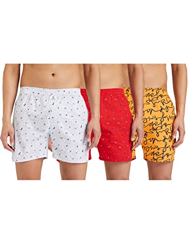Image of Longies Men's Cotton Printed Regular Boxer Shorts