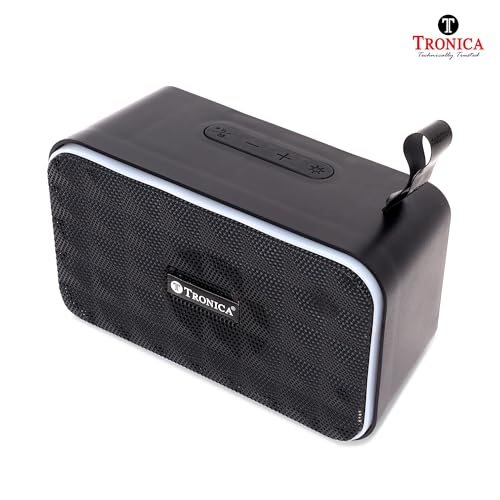 Image of TRONICA Jimmy Wireless Portable Speaker, 8W Output, Bluetooth,TWS /USB /SD /FM Support, Long 8 Hrs Battery Life, Includes Jute Carry Bag
