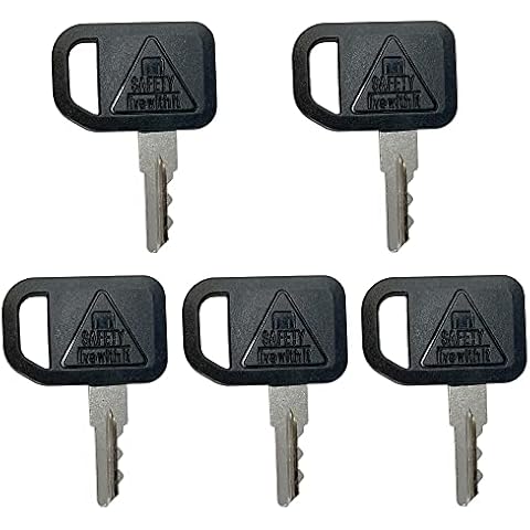 5 Stück Ersatz-Zündschlüssel AM131841 Startschalterschlüssel JDG-Schlüssel für John Deere Gator & Mäher 425 445 455 GT235 GT245, auch für Bobcat Cub Cadet Ditch Witch Cover