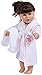 The New York Doll Collection 18 pouces/ 46 cm Poupée Peignoir et blanc Serviette Convient Poupées - Poupée Peignoir de bain et Nouer Ceinture avec serviette, poupée blanche Peignoir de bain