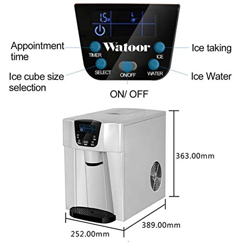 Fabricador de hielo portátil de acero inoxidable miniatura 2