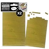 ✂️ À DÉCOUPER SELON VOS BESOINS - Chaque planche de 10 x 15 cm contient près de 600 mini carrés brillants que vous pouvez ajuster, combiner ou découper comme bon vous semble. Leur doré éclatant et chaleureux apporte instantanément une note élégante, glamour ou festive à vos réalisations !