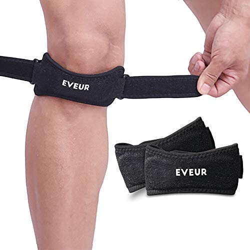Patellar Tendon Strap 2 Pack - Adjustable Knee Pain Relief Brace Patella Joint