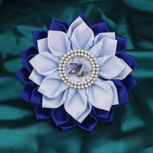 Image of Zetaa Amicaea Flower Brooch Pin for Women ZA Sorority Corsage Gift Greek Sorority Brooch Pin Paraphernalia Gift Sisterhood Jewelry for Soror