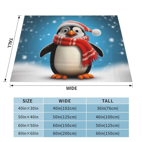Couverture pingouins anti courant air climatisation lit et salon