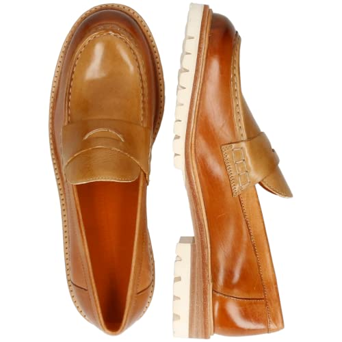 Image of Dry Hay Sand Vegas Loafers by Melvin & Hamilton