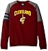 NBA Youth 8-20 Cleveland Cavaliers Tech fleece Long sleeve Crew, M(10-12), Collegiate Burgundy