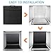FOSITAN Photo Box, 24''x24''x24'' Portable Photo Studio Professional Light Box 126 LED Brightness Dimmable Shooting Tent with 8 Backdrops for Product Advertising Like Jewellery, Food, Bags, Shoes