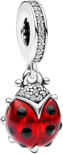 QIKAOLA Charm Anhänger für Frauen 925 Sterling Silber für Armband Charms Beads geeignet für Pandora Armband und Halskette, kompatibel mit europäischen Armbänder für Mädchen