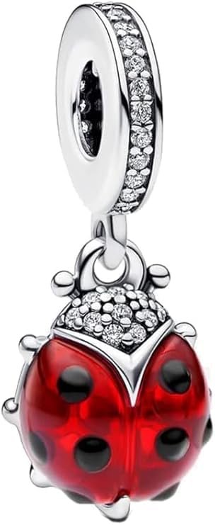 QIKAOLA S925 Charms d'argento per braccialetti Pandora Ciondolo Charms per le donne