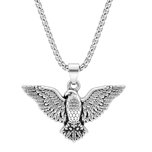 Image of Men's Stainless Steel Pendant Chain | Anti-Tarnish Silver Geometric Pendant Chain with Black Enamel Locket | Premium Stylish Neck Chain for Boys & Men | Durable Daily Wear Jewellery Gift for brother, Boyfriend and Husband