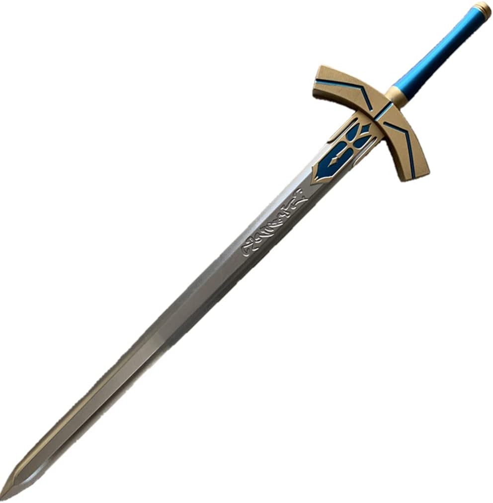 damdos Halloween Prop for Fate Stay Night Saber Arthur Pen Black White Excalibur Cosplay Swords PU Foam Birthdays Gifts