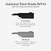SUPPLY Single Edge SE Blade Refills for Men – Pack of 8 Japanese-Made Black Label Injector Razor Blades – Fits the SUPPLY SE Razor, 10-12 Shaves Each