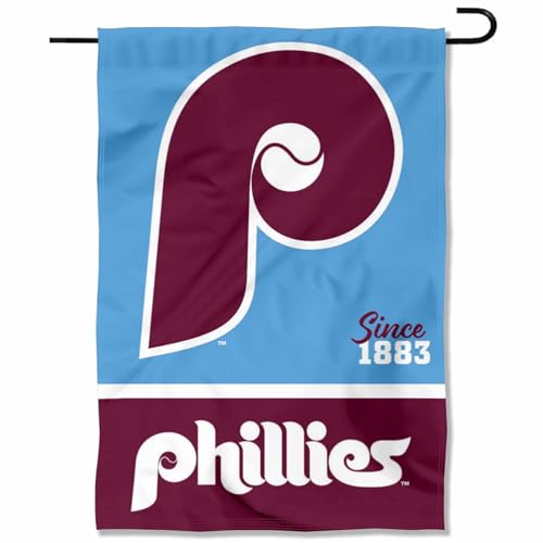 Philadelphia Phillies Retro Vintage Throwback Double Sided Garden Flag