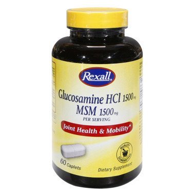 Yasirona YSECTL Rexall Glucosamine HCI & MSM - Caplets, 60 Ct