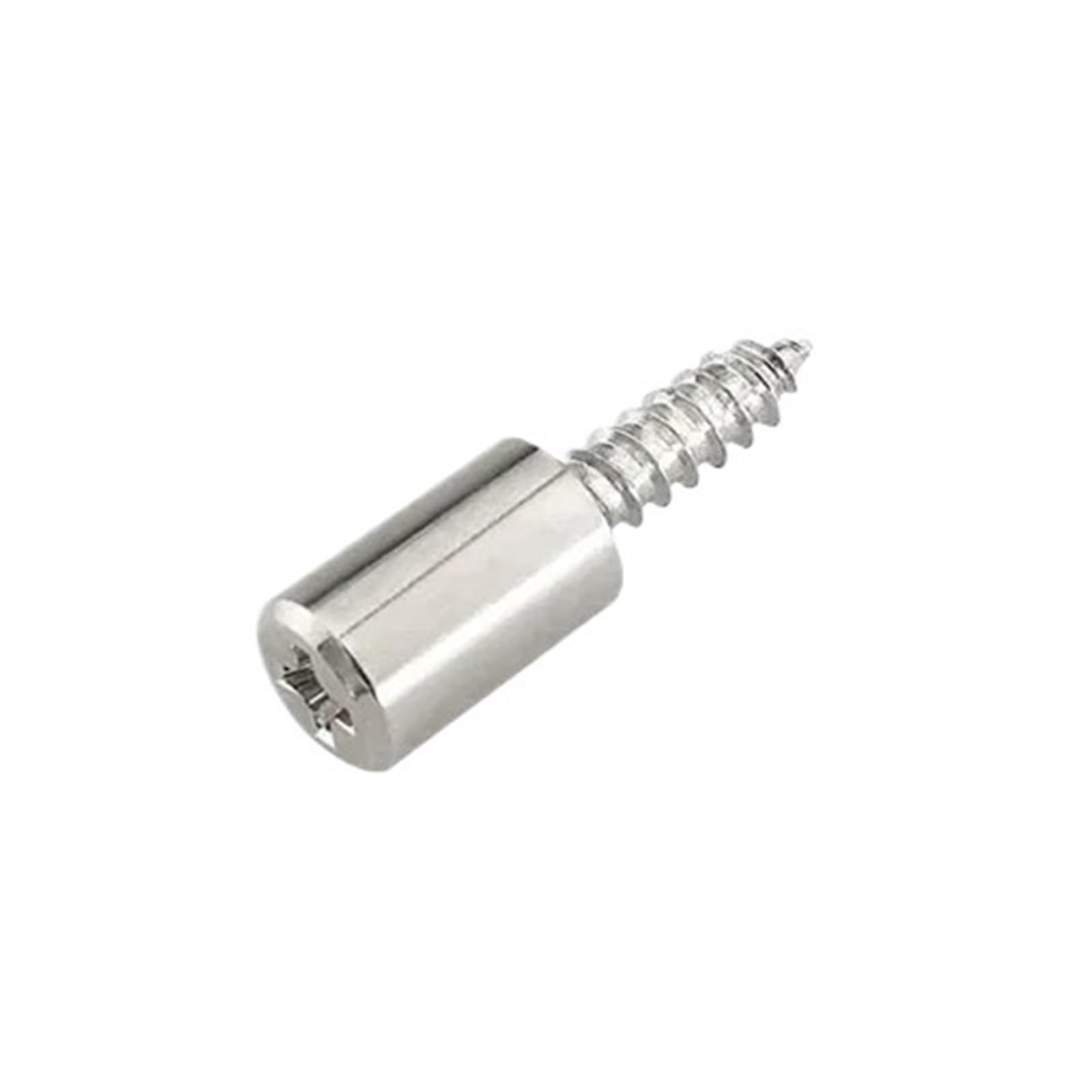 Fixed Support Self-Tapping Cross Screws Bracket Shelf Fixing Pegs Laminate Screw 10pcs(Silver,2Pcs)