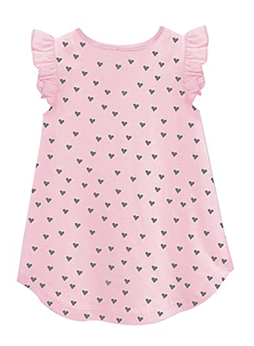 Image of A.T.U.N. (All Things UBER Nice) Girl's Polyester Regular Fit Solid Round Neck Knee Length Regular Top