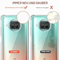 ivoler Klar Silikon Hülle für Xiaomi Mi 10T Lite mit Stoßfest Schutzecken, Dünne Weiche Transparent Schutzhülle Flexible TPU Durchsichtige Handyhülle Kratzfest Case Cover – Ansicht 5