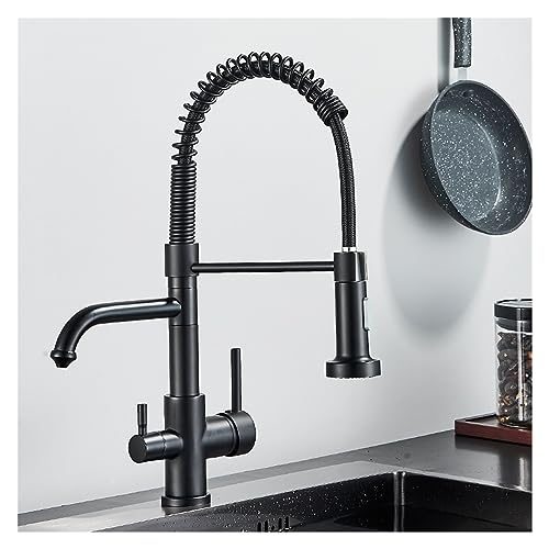 Mitigeur de purification d'eau pour cuisine éliminant le calcaire avec douchette rotative - 5