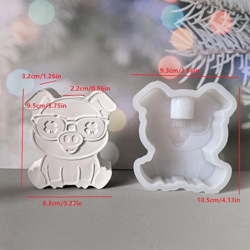 Molde de silicona para hornear con diseño de cerditos miniatura 5