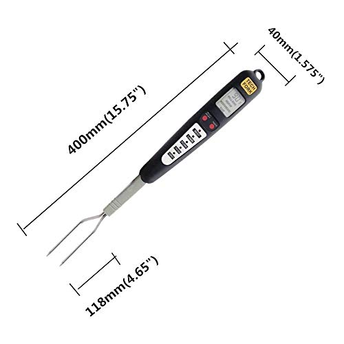 Adesign Instant Read Meat Thermometer Digital Cooking Food Thermometer with Super Long Probe for Grill Candy Kitchen BBQ Smoker Oven Oil Milk Yogurt Temperature - Image 4