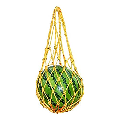 LSHCX Melon Hammocks Cradles, 5 Pack of Nets for Melons, Perfect for Growing Cantaloupe, Watermelon in Vertical Garden (Yellow)