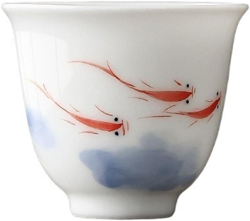 GSOUL Kungfu Tea cup Leisure Hand-painted Teacup Personal Host Cup Home Ceramic Tea Drinking Single Small Tea Cups