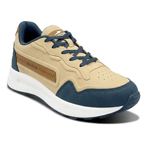 Image of BRUTON AVNI-623 Men's Running Shoes | Lightweight Sports Shoes for Men | Comfortable Walking Jogging Gym Shoes | Breathable Lace-Up Training Footwear