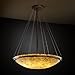Justice Design Group ALR-9694 36" Pendant Bowl Ceiling Fixture from the Alabaste, Dark Bronze