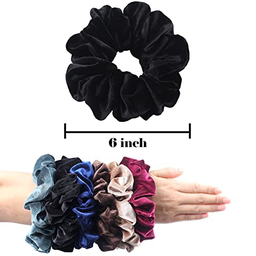 Ivaryss IHS-B2203001 Extra Large Scrunchies For Women'S Thick Hair, Premium Velvet Soft Jumbo Scrunchy thumb #4