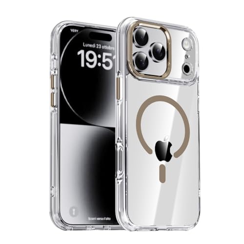 Coque iPhone 15 transparente finition titane or haut de gamme en silicone rigide
