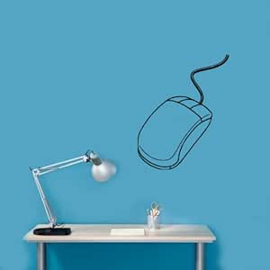 Amazon.com: Housewares Vinyl Decal Computer Mouse Geek Design Home Wall ...