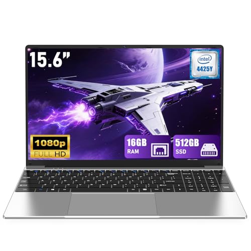 NIAKUN Laptop Computer 2026, 15.6 Inch Lap Top PC Window 11 Pro, 16GB RAM 512GB SSD, Int Pentium Gold Processor 4425Y, 2-Year Warranty, Bluetooth, Mini HDMI, FHD 1080P IPS Display, Office 365