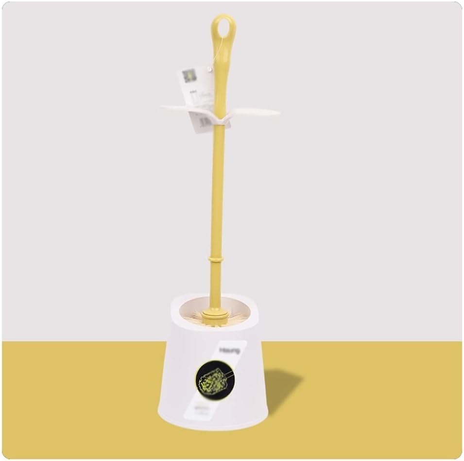 Toilet Brush Holder Toilet Brush Holder Household Toilet Bowl Brush with Base Bathroom Long Handle Cleaning Brushs 360° No Dead Angle Toilet Cleaning Brush Set Toilet Brush Holders(A)