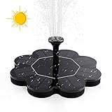 ☀【Verschönern Garten】: Solar Fontäne lässt Wasser fließen und Mücken / Moskitos spawnen nicht im fließenden Wasser, Anziehen Kleiner Vogel, Lass dich genießen sie freizeit und das schöne wetter an Ihren schön gartenteich!