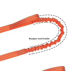 ICEFANG-Tactical-Dog-LeashK9-Training-Walking-Bungee-Lead-with-2-Control-HandleHeavy-Duty-Quick-Release-Metal-Claspfor-Medium-Large-Breed-Reflective-Orange-6-FT - Cucciolini Doodles   ICEFANG-Tactical-Dog-LeashK9-Training-Walking-Bungee-Lead-with-2-Control-HandleHeavy-Duty-Quick-Release-Metal-Claspfor-Medium-Large-Breed-Reflective-Orange-6-FT