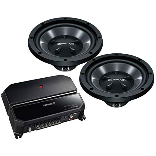 Kenwood 170W Bass Package with 2 10” Subwoofers and 2 Channel Amplifier |