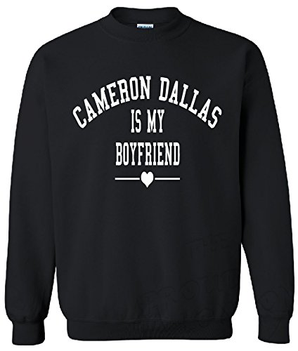 Felpa a girocollo con scritta Cameron Dallas is