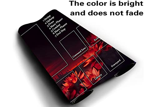Mtg Playmat, Game Play Mat For Mtg Tcg 24 X 14 Inches Trading Card Inked Game Playmats With Storage Bag Smooth Rubber Surface Battle Game #TOP1