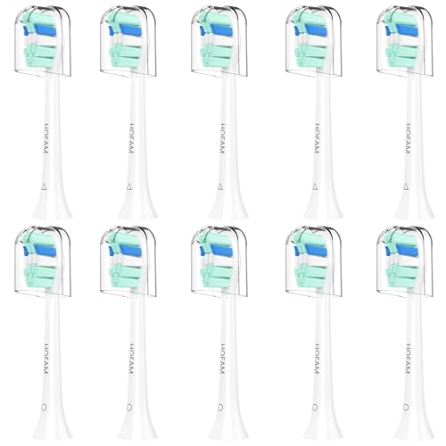 HOFAM Replacement Toothbrush Heads for Philips Sonicare Replacement Heads,Electric Replacement Brush Head Compatible with Phillips Sonicare Electric Toothbrush,for Philips Sonic Care Brush,10 Pcs