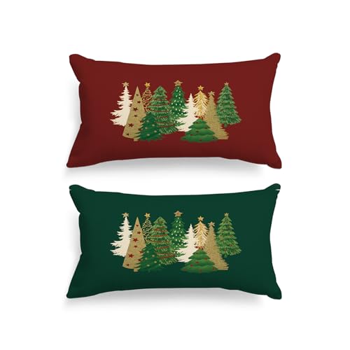 Lanpn 40x80 Standard Weihnachten Kissenbezüge 2 Stück, Klassischer...