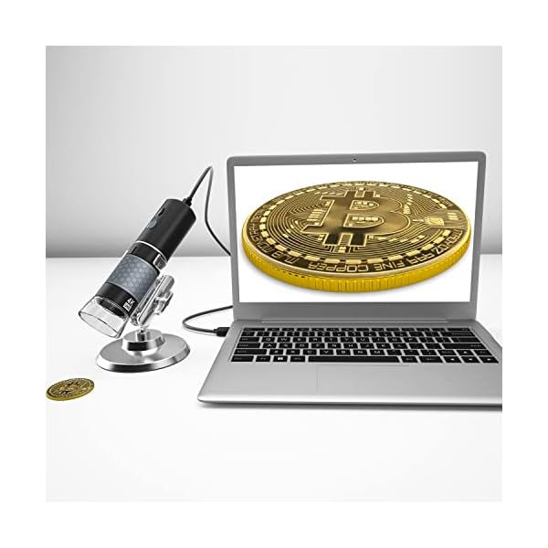 Bysameyee 4K 3840x2160P Wireless Digital Microscope, Handheld HD USB Microscope Inspection