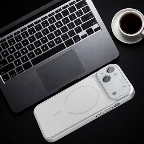 Image of SHINESTAR Premium Luxury Case Compatible with iPhone 15 Plus | Protective Back Cover with Camera Lens Safety | Wireless Charging Support | Slim Fit Durable Design | Enhanced Grip Protection Silver