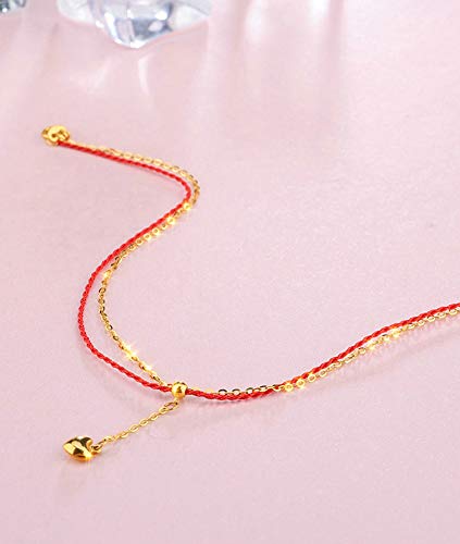 Tobillera de oro de 18 quilates KnSam una joya de lujo con perla para mujer 6