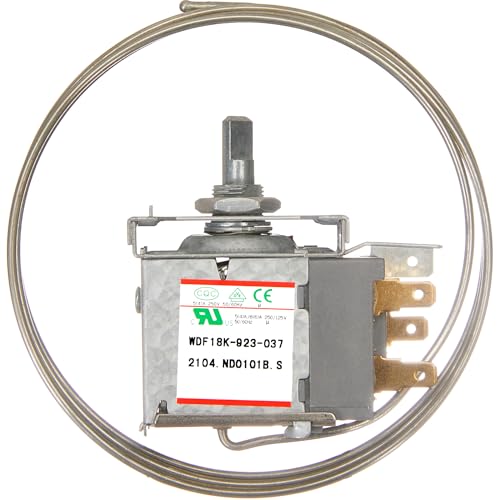 Refrigerator Thermostat WDF18K-923-037 Replacement for HAI-ER Thermostat, Temperature Control for Refrigerator Freezer Mini Fridg