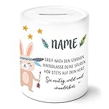 MIT PERSONALISIERUNG: Du kannst das Produkt mit Deinem Namen oder Text personalisieren – so erhältst Du ein ganz persönliches und personalisiertes Geschenk. Klicke dazu auf JETZT ANPASSEN und gebe Deinen Wunschnamen oder Wunschtext ein.