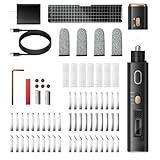 Pomya 超音波カッター ワイヤレス超音波切断ツール 40kHz 替刃50枚付き 35Wアダプター 3Dプリント プラスチック 木工 DIY用